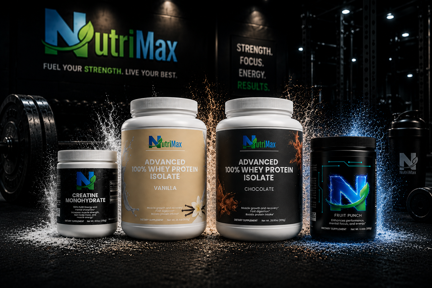 Performance Stack (Creatine + Whey + Pre-Workout) Best Value