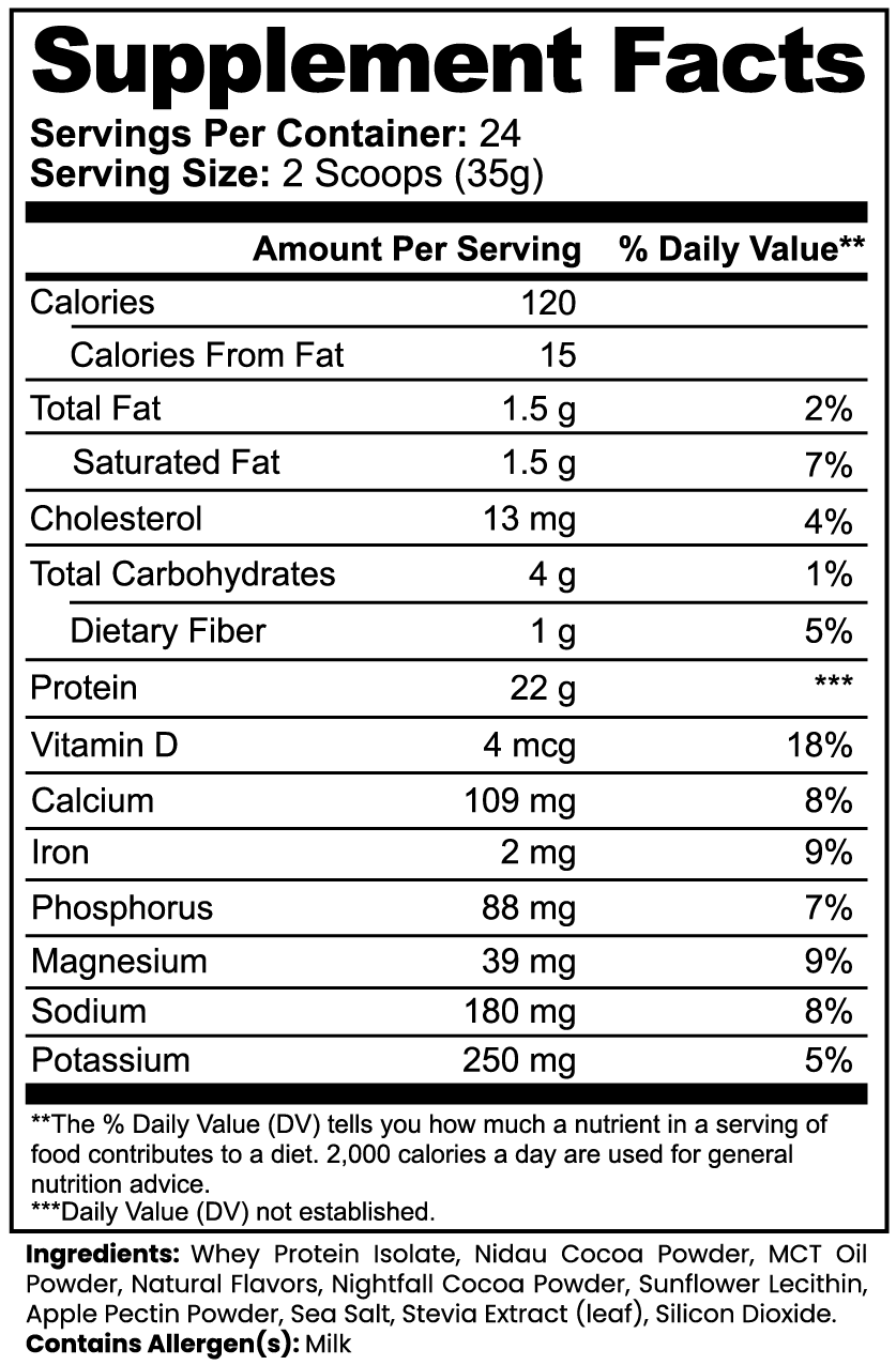 Advanced 100% Whey Protein Isolate (Chocolate) (Vanilla)